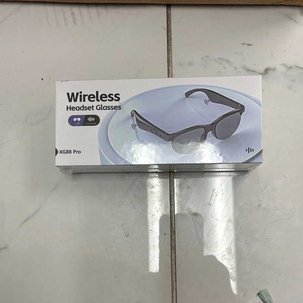 Wireless Headset Glasses - Black